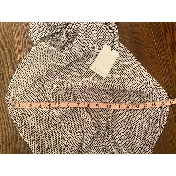 Faithful The Brand Jumpsuit High Neck with Open Back White Brown Size Small - Picture 5 of 7